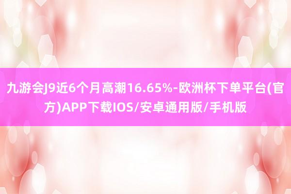 九游会J9近6个月高潮16.65%-欧洲杯下单平台(官方)APP下载IOS/安卓通用版/手机版