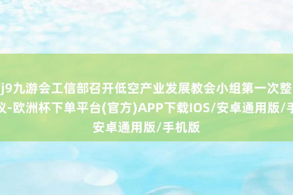 j9九游会工信部召开低空产业发展教会小组第一次整体会议-欧洲杯下单平台(官方)APP下载IOS/安卓通用版/手机版